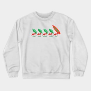 Cool Tees Workaholic Weekend Surfers Crewneck Sweatshirt